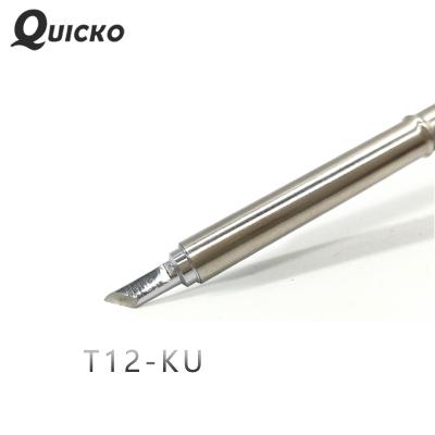 China T12-KU T12 series soldering iron tips use for T12-KU knife shape soldering soldering iron tip station T12 T12 spare parts for sale