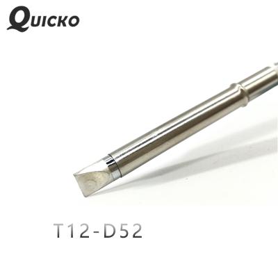 China QUICKO T12-D52 Shape D Series Iron Solder Tips 70W For FX9501/951/907 T12 OLED&LED Handle Station T12-D52 for sale