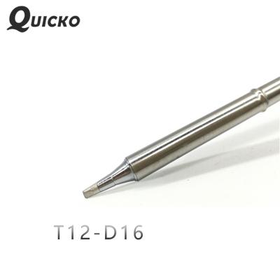 China QUICKO T12-D16 Shape D Series Iron Solder Tips 70W For FX9501/951/907 T12 OLED&LED Handle Station T12-d16 for sale