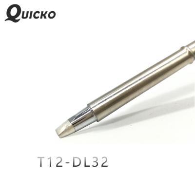 China QUICKO T12-DL32 Series Soldering Iron Tips Solder Heads For FX9501 FX951 Handle Quicko T12 OLED&LED Soldering Station T12-DL32 for sale