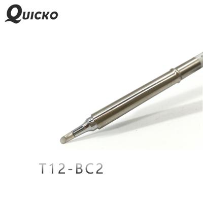 China QUICKO T12-BC2 electronic soldering iron tips 907 handle T12 soldering iron tip for STC/STM32 station T12-BC2 soldering soldering tools for sale