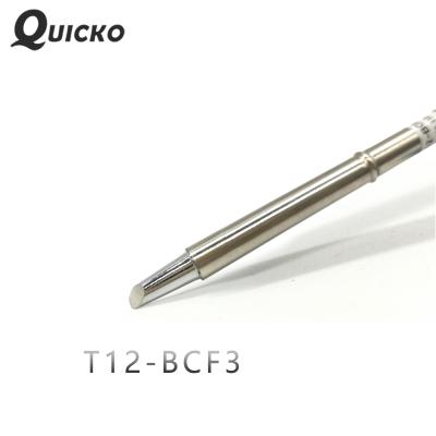 China QUICKO T12-BCF3 electronic soldering iron tips 907 handle T12 soldering iron tip for STC/STM32 station T12-BCF3 soldering soldering tools for sale