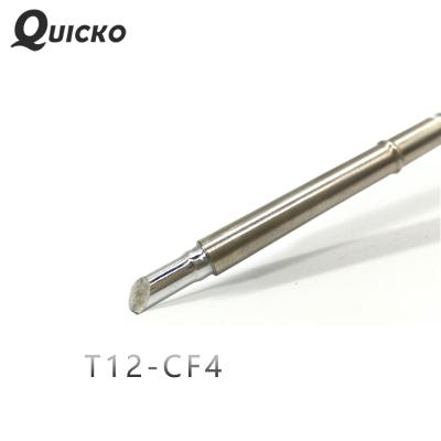 China QUICKO T12-CF4 electronic soldering iron tips 907 handle T12 soldering iron tip for STC/STM32 station T12-CF4 soldering soldering tools for sale