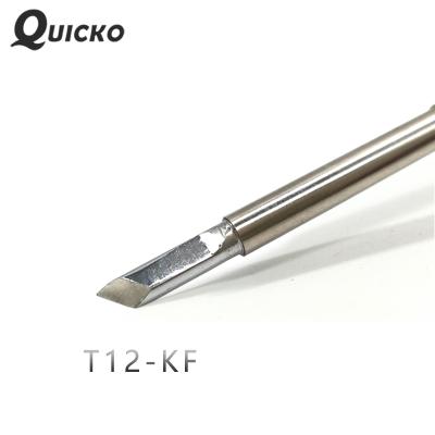 China T12- KF T12 series soldering iron tips use for T12 station spare parts lead-free replaceable soldering T12- KF solder for sale