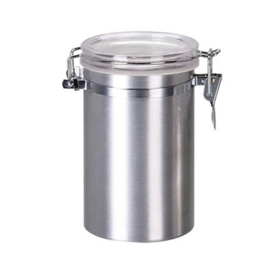 China Factory Supply Minimalist Aluminum Food Storage Jar Customized Aluminum Sugar Cookie Jar for sale