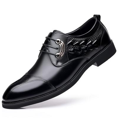 China Around 2021 hot sale new British high-end leather shoes men's pointed toe business elegant shoes for sale