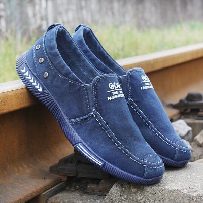 China Fashion Trend Men's Summer Low Top Casual Breathable Canvas Lazy Shoes Cloth Upper Sports Shoes for sale