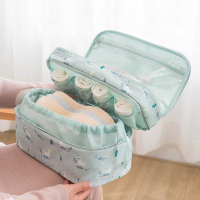 China Viable Underwear Pouch Kit Travel Cube Bra Underwear Storage Waterproof Cosmetic Bag for sale