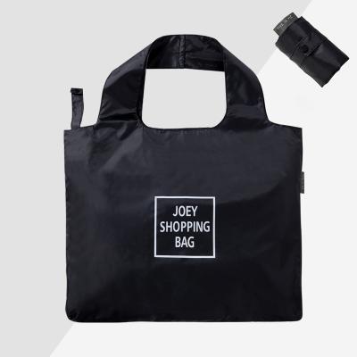 China Supermarket Eco-Friendly Large Grocery Polyester Eco-Friendly Reuse Reusable Foldable Shopping Bag for sale