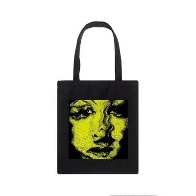 China Wholesale High Quality Custom Print Natural Cotton Canvas Eco-friendly Shopping Blank Tote Bag With Logo for sale