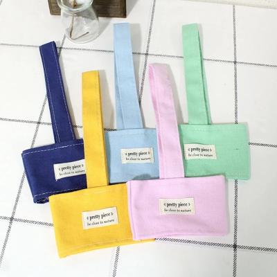 China Hot Sale Eco - Friendly Canvas Bag Reusable Canvas Mug Sleeve for sale