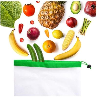 China Reusable Household Mesh Produce Bags For Grocery Vegetables , Washable Recycled ECO Bags Storage Bags Household Daily Life 500 for sale