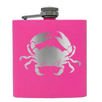 China Personalized Novelty 6oz Stainless Steel Custom Engraved Logo Liquor Hip Flasks for sale