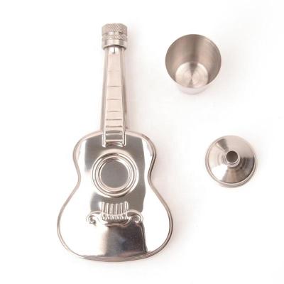 China Eco - Friendly Modern Guitar Shaped Stainless Steel Violin Hip Flask for sale