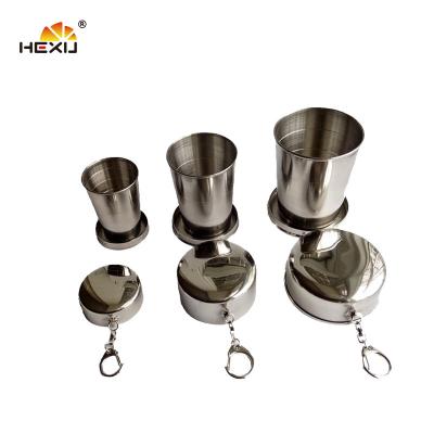 China Sustainable 250ml Stainless Steel Telescopic Mugs for sale