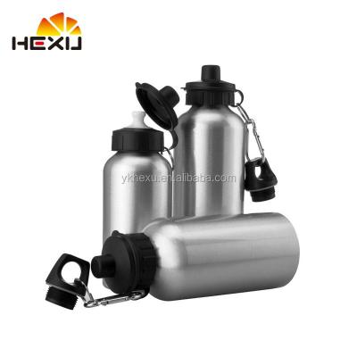 China Sustainable Aluminum Sliver 600ml Camping Gym Bottled Drinking Water Bottle Sports for sale