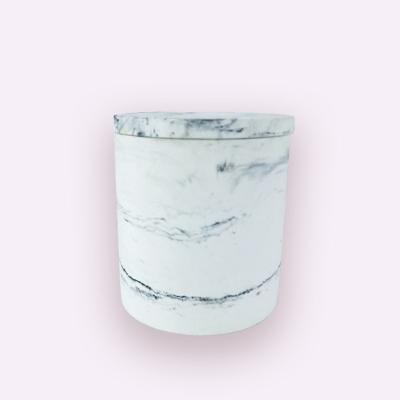 China Eco - Friendly Hot Sale Jars With White Marble Lid Candle Jars for sale