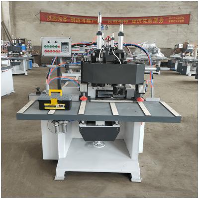 China Building Material Stores Horizontal Double Head Door Keyhole Auger Wood Slotting Machine for sale