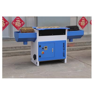 China Building material stores factory price sanding machine manual three head brush wood sanding machine for sale