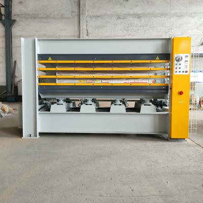 China Building material shops hydraulic wood door panel playwood hot press machine from china for sale