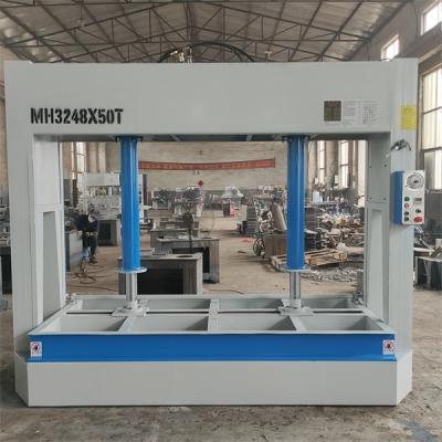 China Building Material Stores Press Door Sheet Woodworking Cold Press Machine for sale