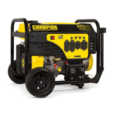 China Small Generator Provide Electric Power Champion Gasoline Portable Generator 6.5Kw With Electric Start for sale