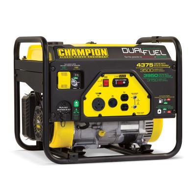 China Small Generator Supply Electric Power Champion 3.5kw LPG Gasoline Generator Electric Power Generator Champion Portable Power Equipment or Customize CE, EPA for sale