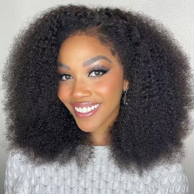 China Reddish Brown Straight Curly Curly Lace Front Wig Glueless Curly Blue Curly Hair Curl Closure Wig for sale