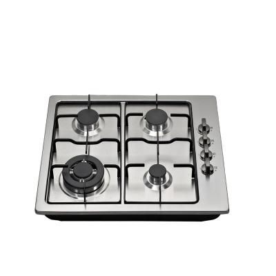 China Household 58CM 4 burners built in stainless steel kitchen stove gas hob cooktops for sale