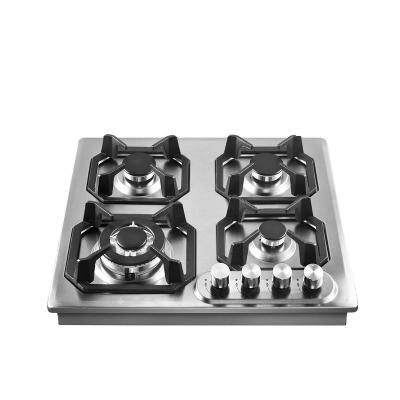 China Household hot products 4 burners gas cooktops built in stainless steel kitchen gas stove for sale