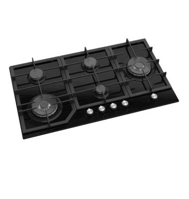 China Household 60/70/75/90cm Size Built-in Gas Hob With Tempered Glass 5 Different Burner for sale