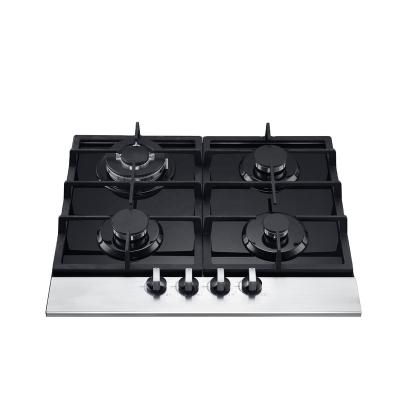 China New household design built in kitchen gas hob cooktops temper glass gas stove 4 burner for sale