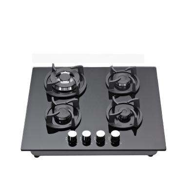 China Household Househole Built In Kitchen Gas Hob Cooktops Temper Glass Gas Stove 4 Burner for sale