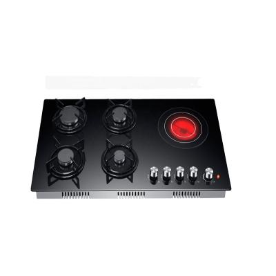 China Commercial wholesale 5 burner built in kitchen ceramic hob gas-electric infrared ceramic cooktops for sale