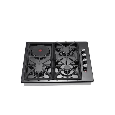 China Household Wholesale Kitchen Stove 4 Burners Stainless Steel Built In Gas Electric Induction Cooktop for sale