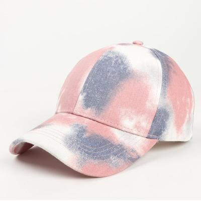 China Summer New COMMON Link Dye Baseball Caps Ponytail Luxury Fitted Baseball Cap For Women for sale