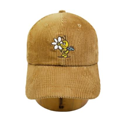 China Factory Direct Sales Logo Embroidery Fashion Winter COMMON Baseball Caps Unisex Sports Hats Corduroy for sale