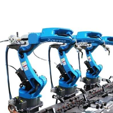 China Hotels 6 Axis MIG Welding Robot Arm Extend 1450mm With Power Source MEGMEET Welding Robot Machine for sale