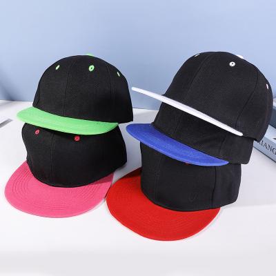 China JOINT Wholesale Promotional Multicolor Flat Hip Hop Plain White Hats 6panel Brim Sports Hats Custom Embroidery 3D Logo Hats & Caps for sale