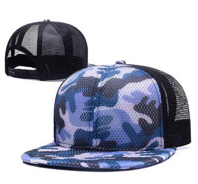 China Wholesale COMMON Mesh Trucker Cap Camouflage Snapback Cap Hats For Men 6 Panel Structured Mesh Custom Logo Trucker Hats for sale