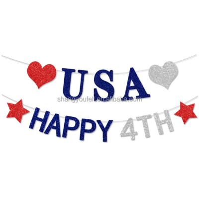 China Lasting Independence Day Bunting Banner For Fourth Of July USA Independence Day Decoration for sale