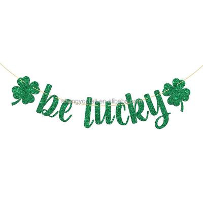 China St. Patrick's Day Decoration St. Patrick's Day Decoration Cheap Green Shamrock Fancy Party Banners Durable Hot Sale for sale