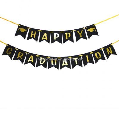 China Direct Selling Durable Factory Graduation Flag Banner Fishtail Decoration for Graduation Party Supplies for sale