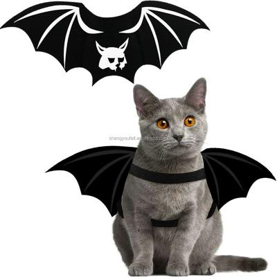 China Halloween Bat Wings Pet Cat Costume Cat Clothes Adjustable Pet Harness With Wing for sale