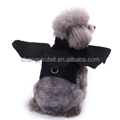 China Viable Hot Selling Pet Halloween Black Bat Costume Halloween Bat Wings Clothes For Pets for sale