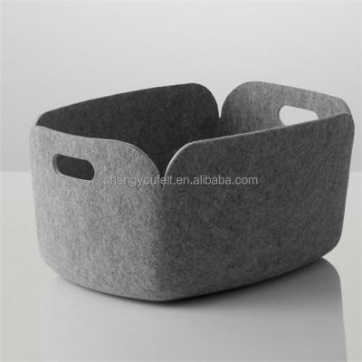 China Manufacturer Wholesale Felt Viable Storage Baskets For Fashionable Home for sale