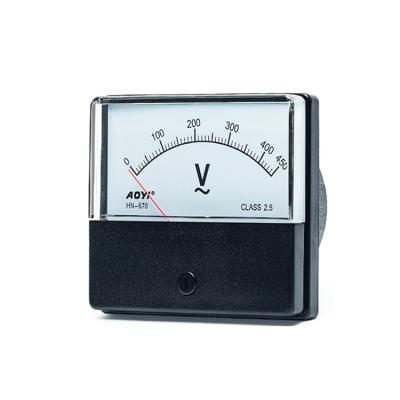 China 220V HN-670 High Quality Ampere Measurement Hot Selling Voltmeter Ammeter Analog Panel Meter for sale