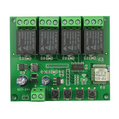 China 5v 12v 24v 120v 220v 380v relay wifi 4 channel epoxy relay module for sale