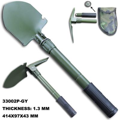 China 2 multi-function multi-function common shovel with carbon steel small shovel, garden shovel, outdoor camping portable shovel for sale