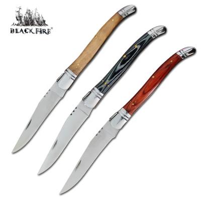 China Luxury Laguiole Style Folding Knife with Various Handles Collection - EDC for Fruit, Steak, Cake, Pie and Gift for sale